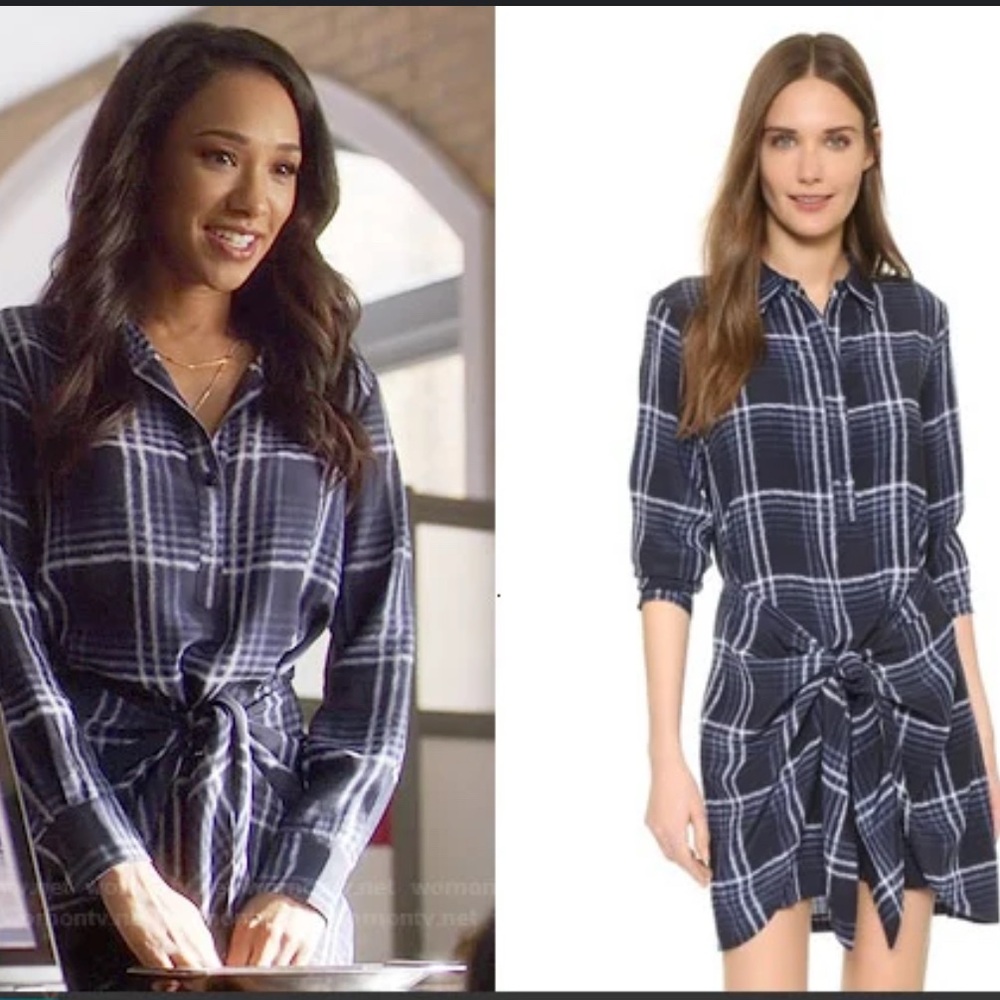 Club Monaco | Dresses | Club Monaco Blue Plaid Tiewaist Shirtdress On The  Flash Wornontv Iriss Sz 2 | Poshmark